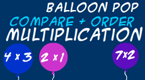 multiplication game - balloon pop 
