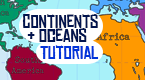 Continents and Oceans Geography Map Tutorial