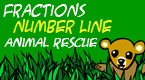 animal rescue fractions number line