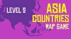 Asia Countries Map Game - Level 2