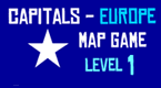 Capitals of Europe Game - Level 1