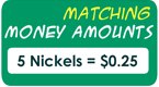 money amounts - matching game