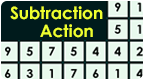 subtraction action  - math game