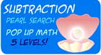 subtraction math game - 5 levels