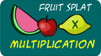 multiplication fruit splat game